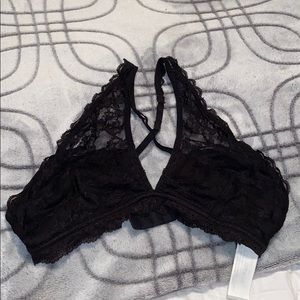 Cute black lace bralette